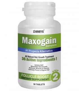 Максогейн (Maxogain) - мощный набор витаминов для укрепления и ускорения роста волос. Содержит 36 ингредиентов!