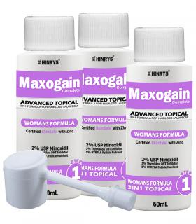 Максогейн (Maxogain) - вариант миноксидила с добавками для женщин, который даст лучшие результаты, чем миноксидил без добавок.