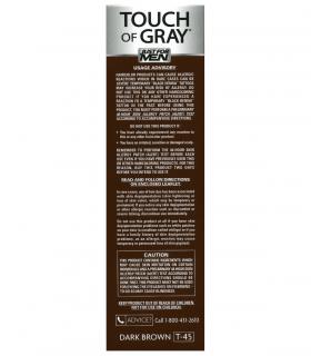 Мужская краска для волос Джаст фо Мен Тач оф Грей Дак Браун темно-коричневый T-45 [Just For Men Touch of Grey Dark Brown-Gray].