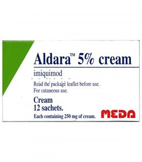 Алдара (Имиквимод) 5% 12 пакетиков x 250 мг [Aldara (Imiquimod) 5% 12 sachets x 250 mg] - упаковка для англоязычных стран.